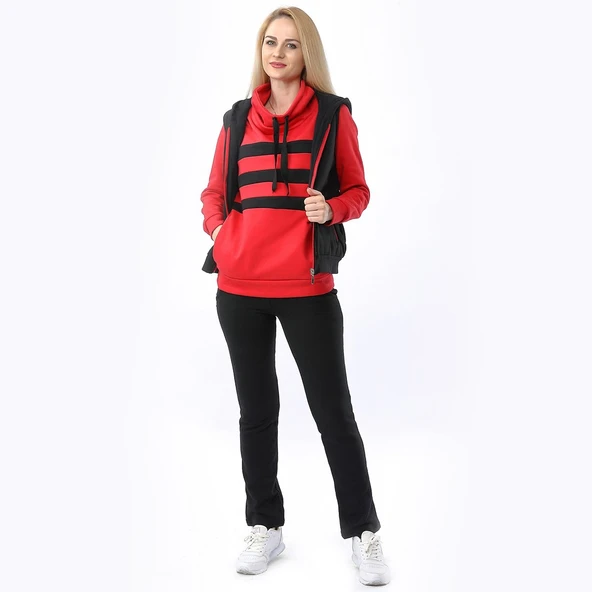 Günlük Kışlık Sevgili Eşofman Tekli Kadın Takım ürün görseli 1