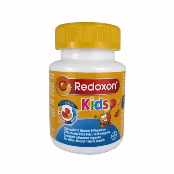 Redoxon Kids C Vitamini D Vitamini ve Çinko İçeren Çiğnenebilir Tablet 60 Adet ürün görseli 1