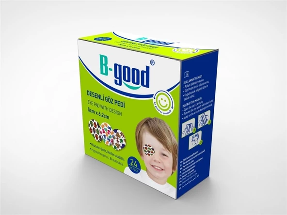 B Good Desenli Göz Pedi Erkek 24lü ürün görseli 1