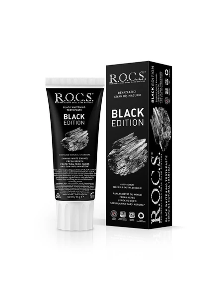Rocs Black Edition Diş Macunu 60 ml ürün görseli 1