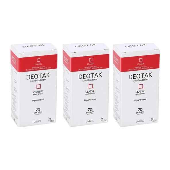 Deotak Krem Deo Classic 35 Ml x3 ürün görseli 1