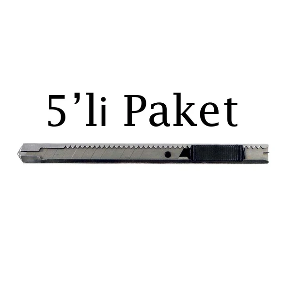 Brio Maket Bıçağı Cam Filmi Uygulama Metal 9 Mm 5'li Paket ürün görseli 1