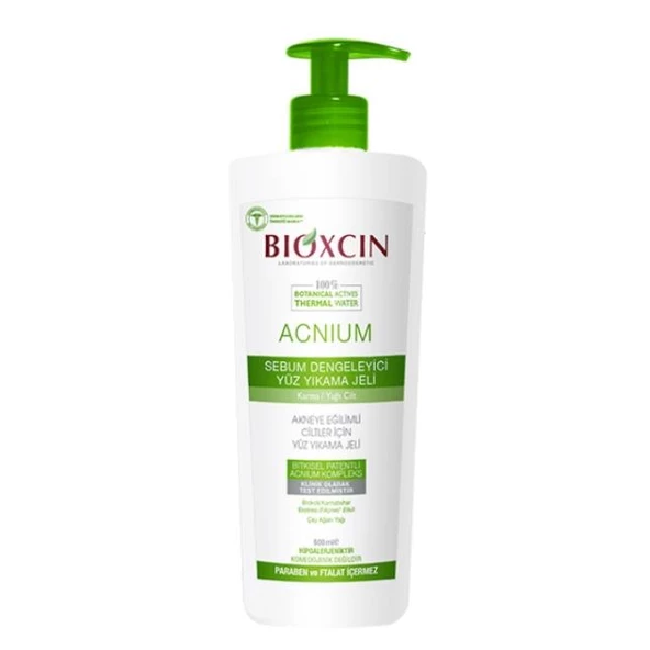 Bioxcin Acnium Sebum Dengeleyici Yüz Yıkama Jeli 500 ml ürün görseli 1