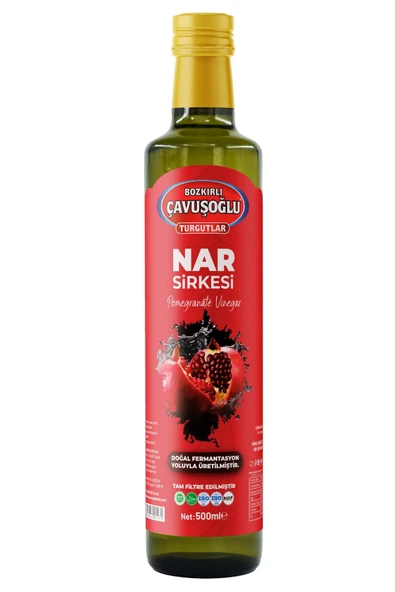 Bozkırlı Çavuşoğlu Nar Sirkesi Doğal Fermantasyon 500ml ürün görseli 1