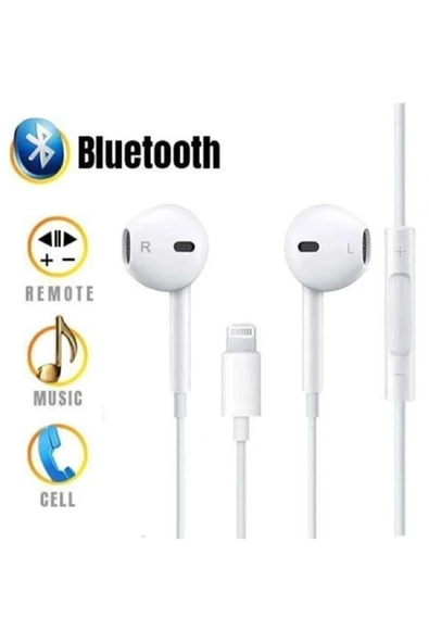 Iphone Kulaklık Iphone 7 8 9 10 11 12 13 14 Uyumlu Lightning Girişli Bt Kulaklık ürün görseli 1