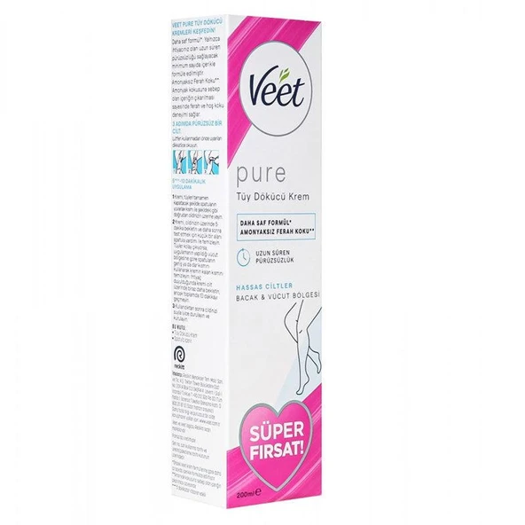 Veet Pure Tüy Dökücü Krem Hassas Ciltler İçin  200 ml ürün görseli 1