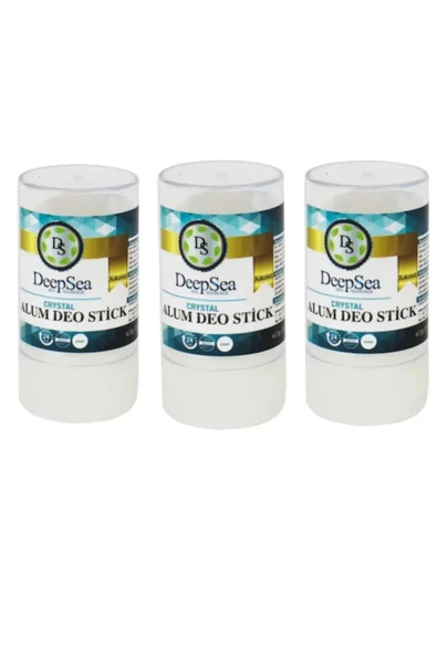 Deepsea Kristal Doğal Tuz İçeren Alum Deo Stick X 3 Adet 60 gr ürün görseli 1