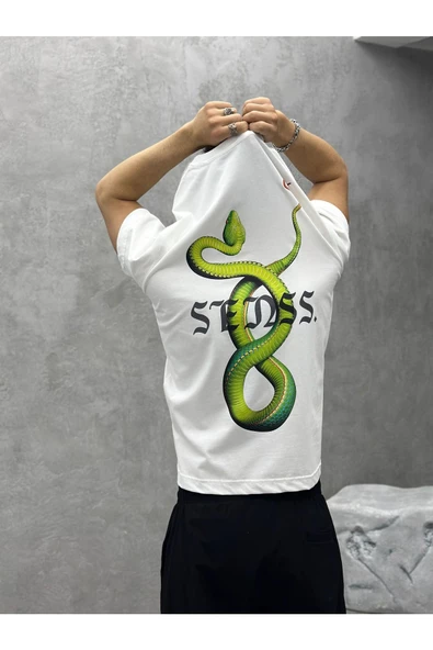 SENSS. Baskılı Oversize T-Shirt - Resim 3