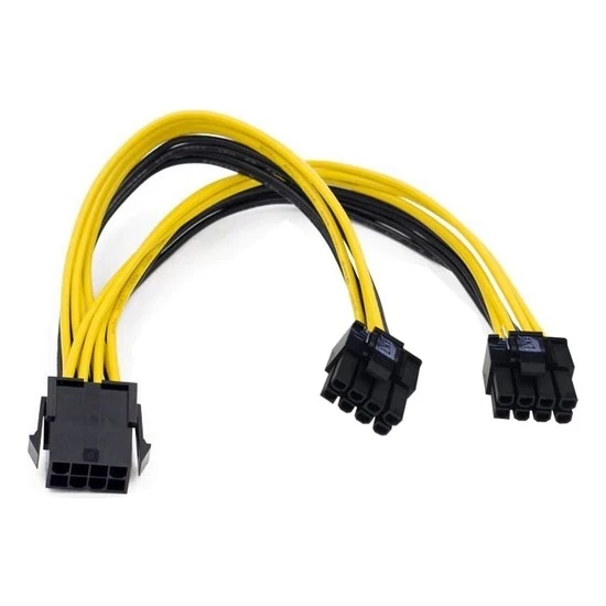 Shino 8 Pin Power Ayırıcı Pci-E Molex 8 Pin Çoklayıcı Kablo 10'lu Paket ürün görseli 1
