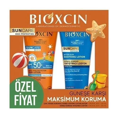 Bioxcin Sun Care Çok Yüksek Korumalı Çocuk Güneş Kremi 50SPF After Sun Hediyeli ürün görseli 1
