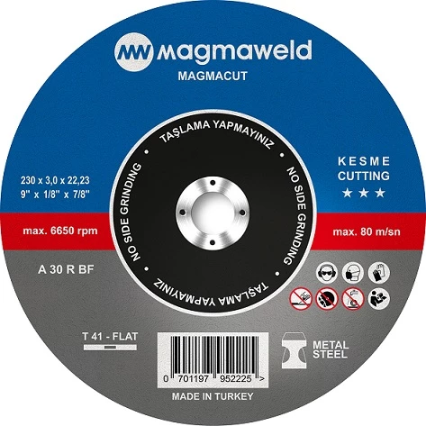Magmaweld 230 x 3 Kesme Taşı Magmacut 25 Adet ürün görseli 1