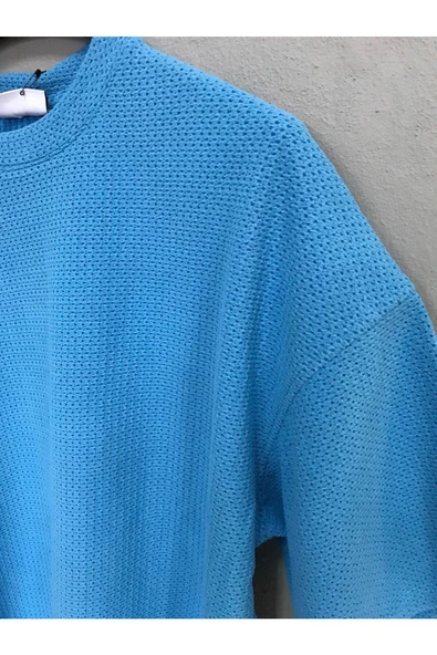 ROLLIE DELİKLİ JAKARLI OVERSIZE TSHİRT - Resim 2