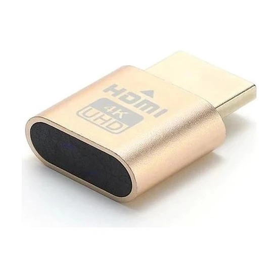 Mavi Ay Bilişim HDMI 4K UHD Dummy Plug Minning Bitcoin Sanal Monitör Ekran Kartı Emülatörü ürün görseli 1