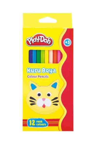 Play-doh ORİJİNAL 12 Renk Kuru Boya Tam Boy ürün görseli 1