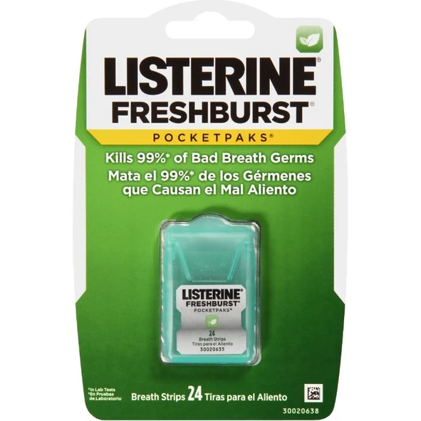 Listerine Fresh Burst Nefes Tazeleyici 24'lü Strip ürün görseli 1
