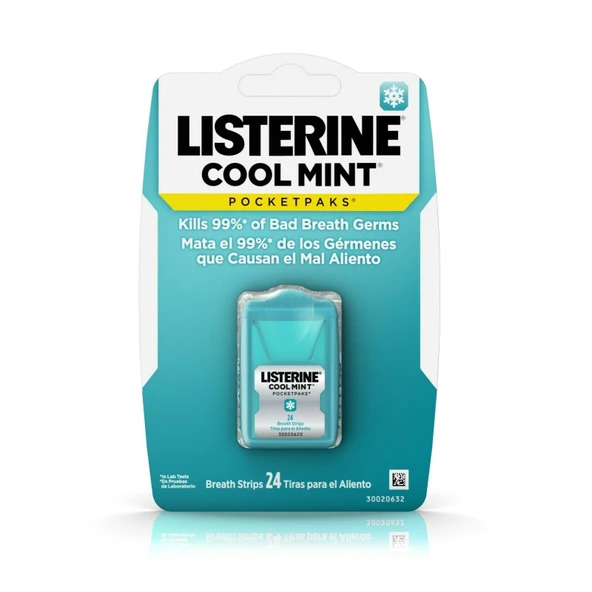 Listerine Cool Mint Damak Strips 24 Yaprak Nefes Tazeleyici ürün görseli 1