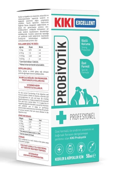 Kıkı Kedi Ve Köpek Probiyotik Şurup 50 Ml ürün görseli 1