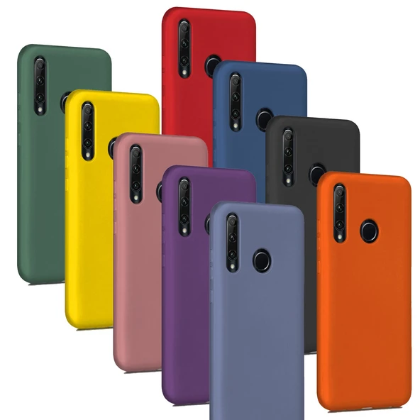 Huawei P40 Lite E Kılıf Liquid İçi Kadife Lansman Velvet Silikon ürün görseli 1