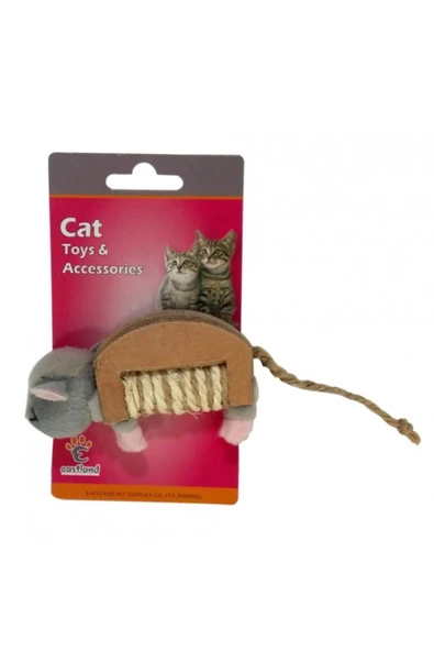 Eastland Peluş Hışırtılı Kedi Oyunçağı Farei 10 X 6 Cm ürün görseli 1