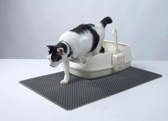 Decobella 65*45 Kedi Kumu Paspası Elekli Kedi Tuvalet Paspası Özel Tasarım ürün görseli 1
