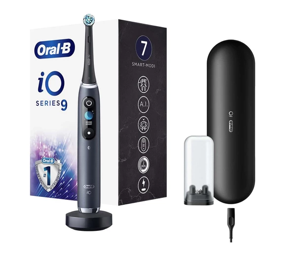 Oral-B iO 9 Şarjlı Diş Fırçası - Siyah ürün görseli 1