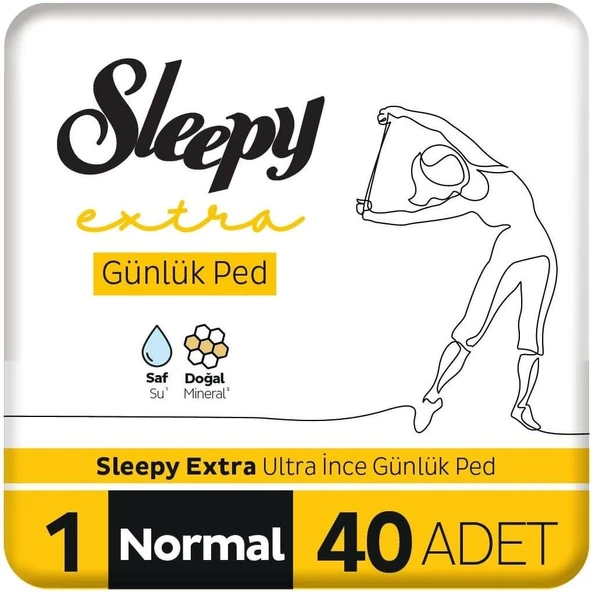 Sleepy Extra Günlük Ped Normal 120 Adet Mega Pk (3PK*40) - Resim 3