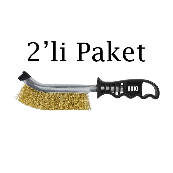 Brio Profesyonel Tel Fırça 2'li Paket ürün görseli 1