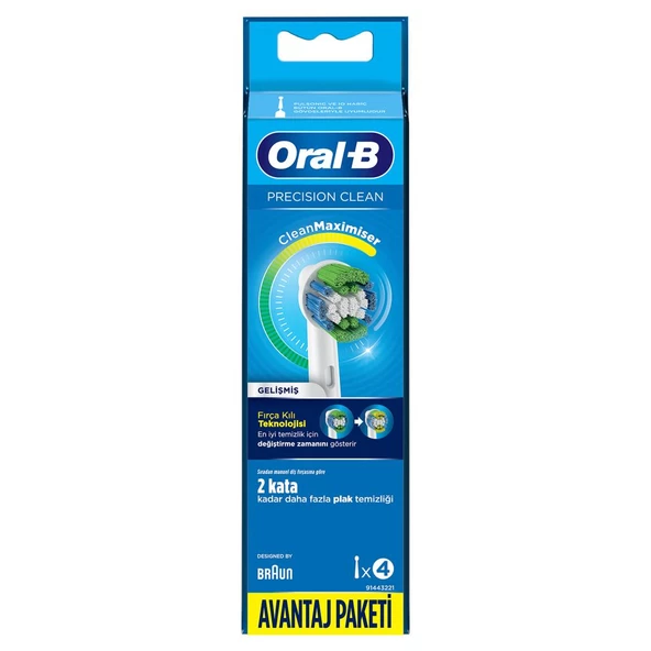 Oral-B Yedek Başlık Precision Clean 4lu ürün görseli 1