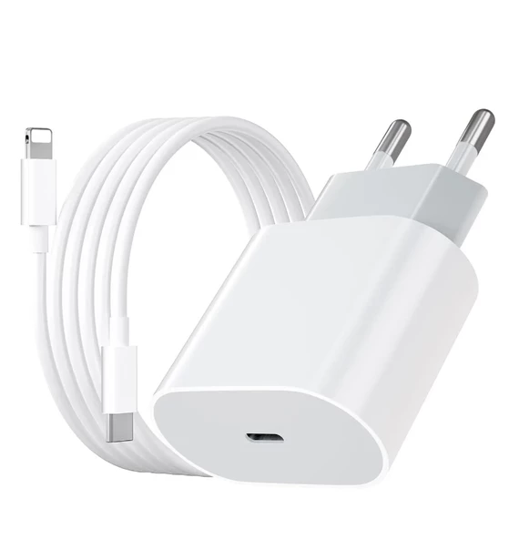 iPhone 11,12,13,14 Pro / Pro Max modellerine uyumlu 25W Adaptör + Type-c to Lightning Şarj Set ürün görseli 1