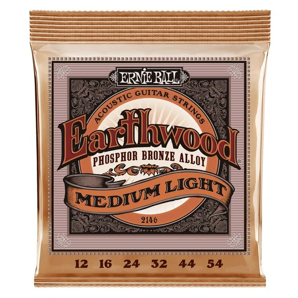 Ernie Ball P02146 Regular Slinky Acoustic   Bronze 12-54 Akustik Gitar Teli ürün görseli 1
