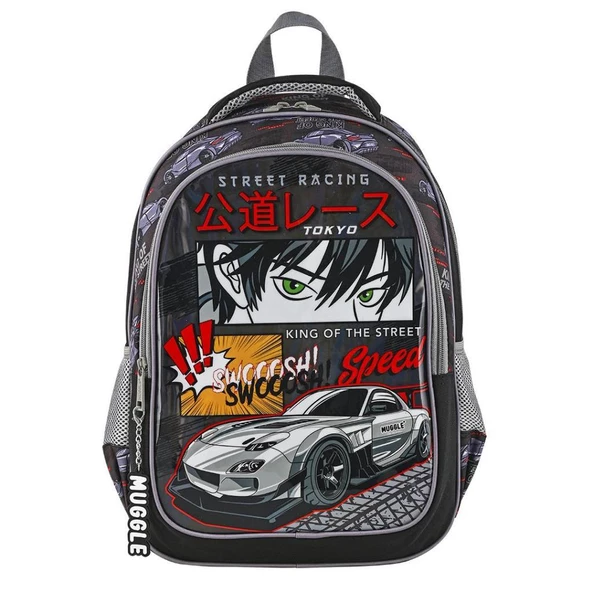 Muggle Mu-9136 Street Racing İlkokul Çantası ürün görseli 1