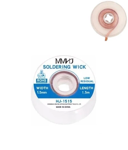 Lehim Alma Teli  HJ-1515 1,5mm 1,5 Metre ( Emici / Çekme) Solder Wick ürün görseli 1