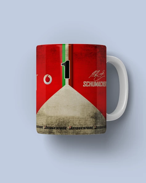 Michael Schumacher Eskitme F1  Kupa Bardak ürün görseli 1