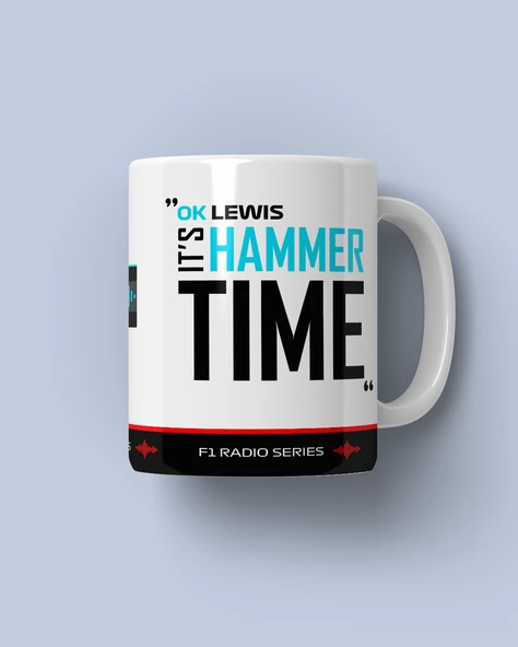 Lewis Hamilton Hammer Time F1  Kupa Bardak ürün görseli 1