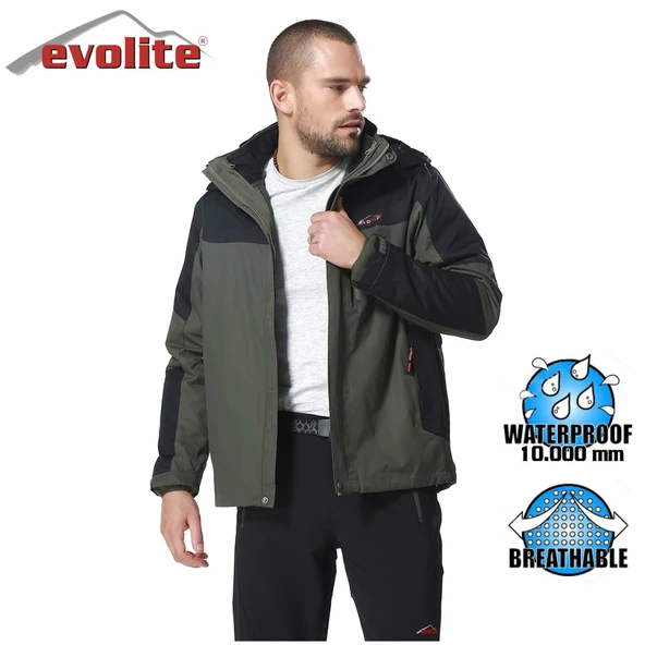 Evolite Diva Erkek 3in1 Haki/Siyah Mont ürün görseli 1