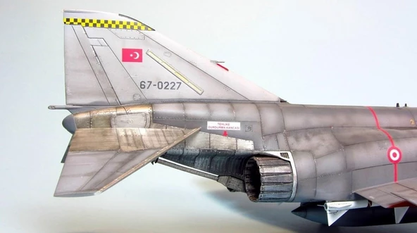 F-4 E/F Phantom 2 PM Model Demonte Plastik Uçak Maket Kiti - Resim 4