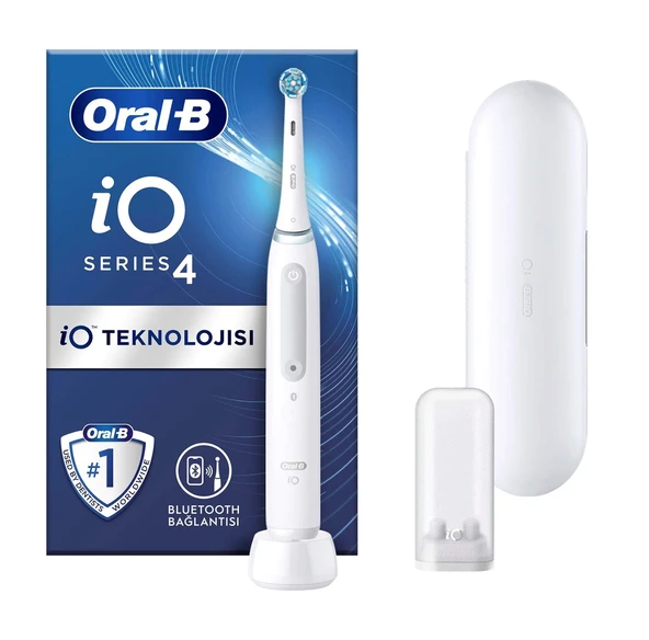 Oral-B iO 4 Şarjlı Diş Fırçası - Beyaz ürün görseli 1