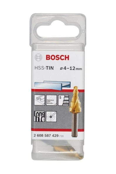 Bosch Hss-Tin 5 Kademeli Matkap Ucu 4-12 Mm ürün görseli 1