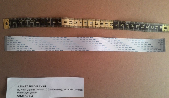 Awm 20624 80C 60V Vw-1 Flex Şerit Kablo 50 Pin 30 Cm 50-0.5-30A ürün görseli 1