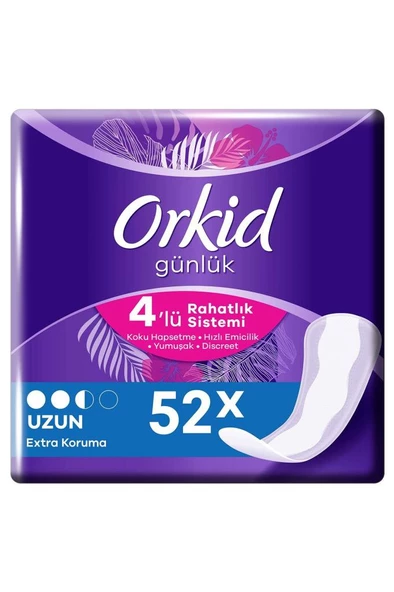 Orkid Extra Koruma Uzun Günlük Ped 52 Adet ürün görseli 1