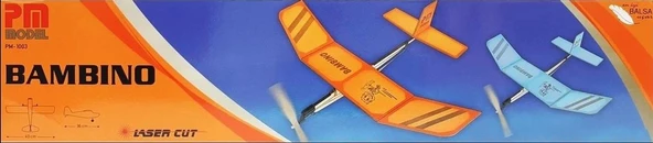 Bambino Lazer Kesim Lastik Motorlu Çubuk Gövdeli Demonte Serbest Uçuş Modeli ürün görseli 1