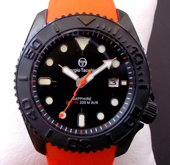 Sergio Tacchini ST.3.10002.3 Turuncu Dive-Star 200 m Erkek Kol Saati ürün görseli 1