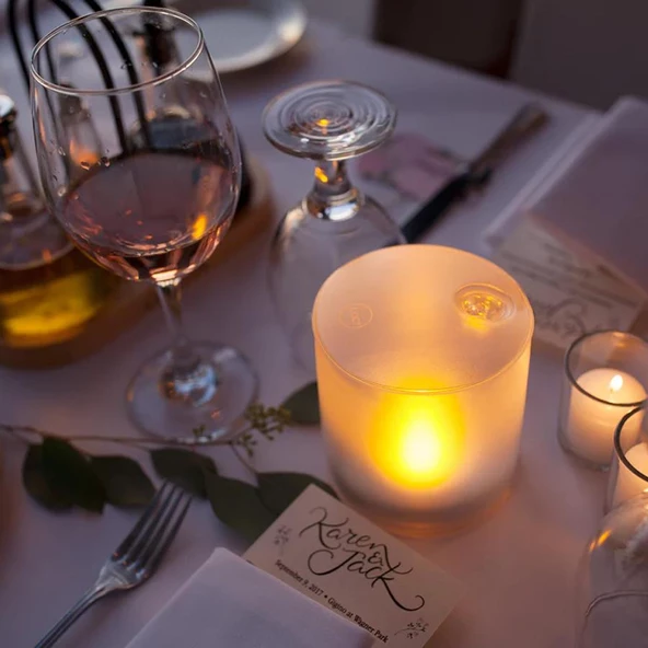 Luci Solar Inflatable Candle - Resim 6