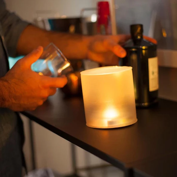Luci Solar Inflatable Candle - Resim 9