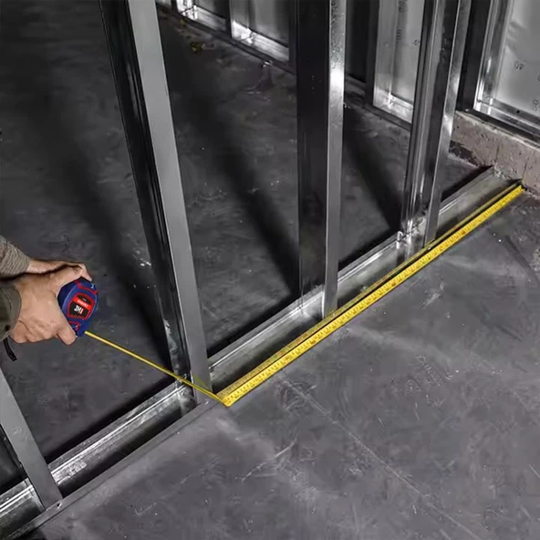 WORKPRO WP261008 3Mx16mm/10Ft. Naylon Kaplama Sarı Çelik Şerit Metre - Resim 8