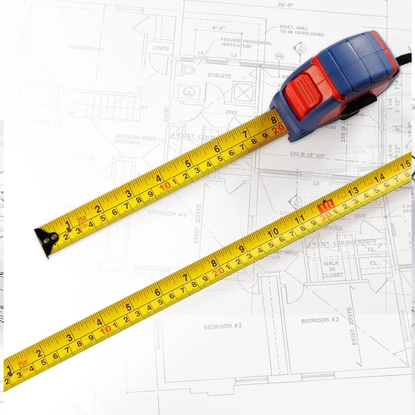 WORKPRO WP261008 3Mx16mm/10Ft. Naylon Kaplama Sarı Çelik Şerit Metre - Resim 5
