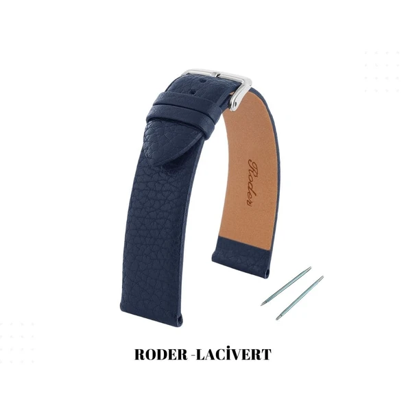 R4175 RODER DERİ KAYIŞ - LACİVERT - Resim 2