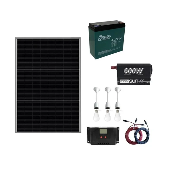 250 Watt Güneş Paneli TV ve Aydınlatma Solar Paketi ürün görseli 1