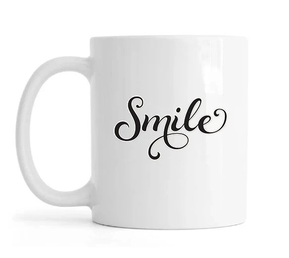 HİDZ Smile Beyaz Kupa Bardak ürün görseli 1