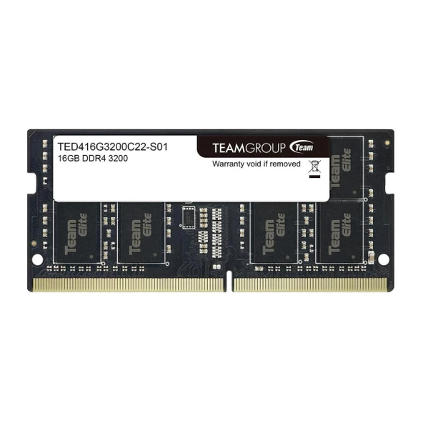 Team Elite TED416G3200C22-S01 16GB DDR4 3200MHz CL22 Notebook Bellek ürün görseli 1